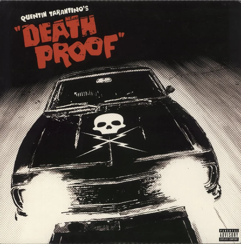 Quentin Tarantino Death Proof - Red and Black Splatter Vinyl US Vinyl LP