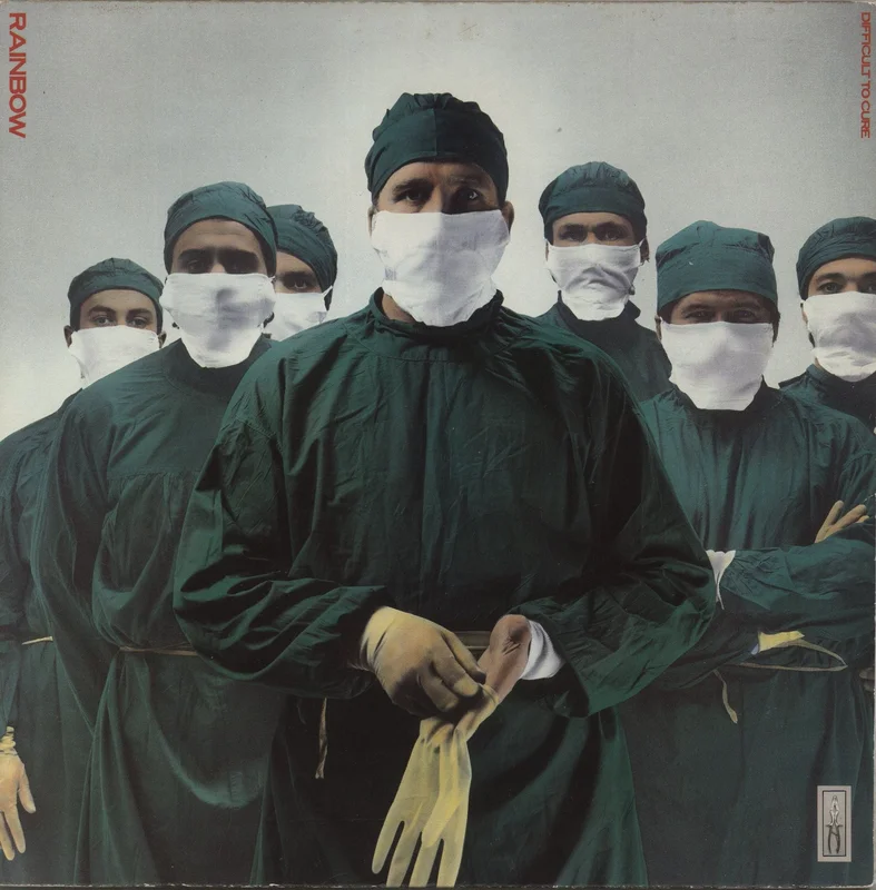 Rainbow Difficult To Cure - France - Merch insert UK Vinyl LP