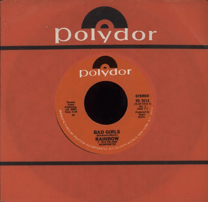 Rainbow Since You Been Gone US 7" vinyl