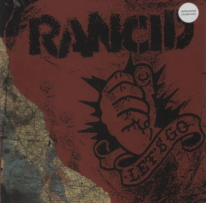 Rancid Let's Go - Red With Blue Galaxy Vinyl - Sealed UK Vinyl LP