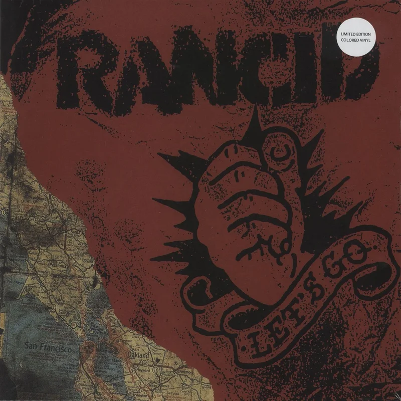Rancid Let's Go - Yellow With Blue Galaxy Vinyl - Sealed UK Vinyl LP