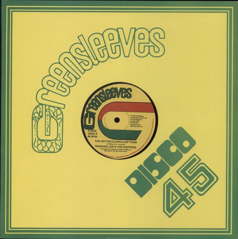 Ranking Joe The Hotter Claps Clap Them UK 12" vinyl