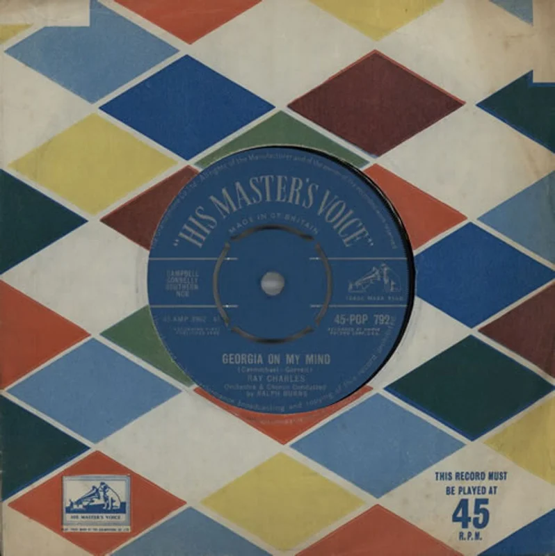 Ray Charles Georgia On My Mind UK 7" vinyl