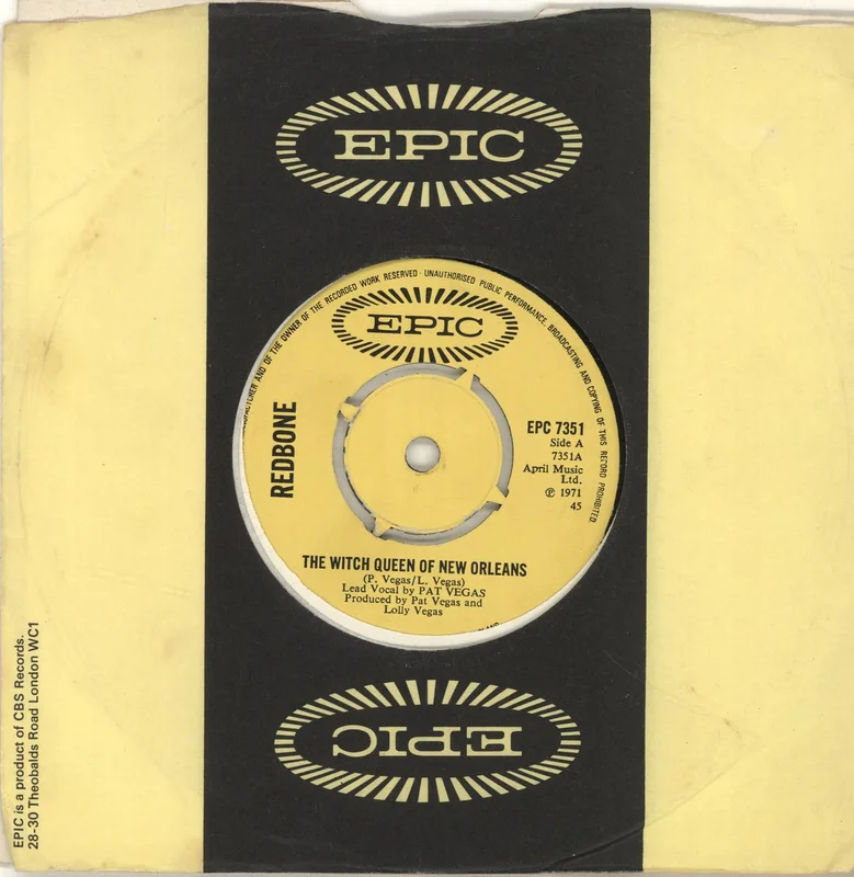 Redbone The Witch Queen Of New Orleans - 4prong UK 7" vinyl