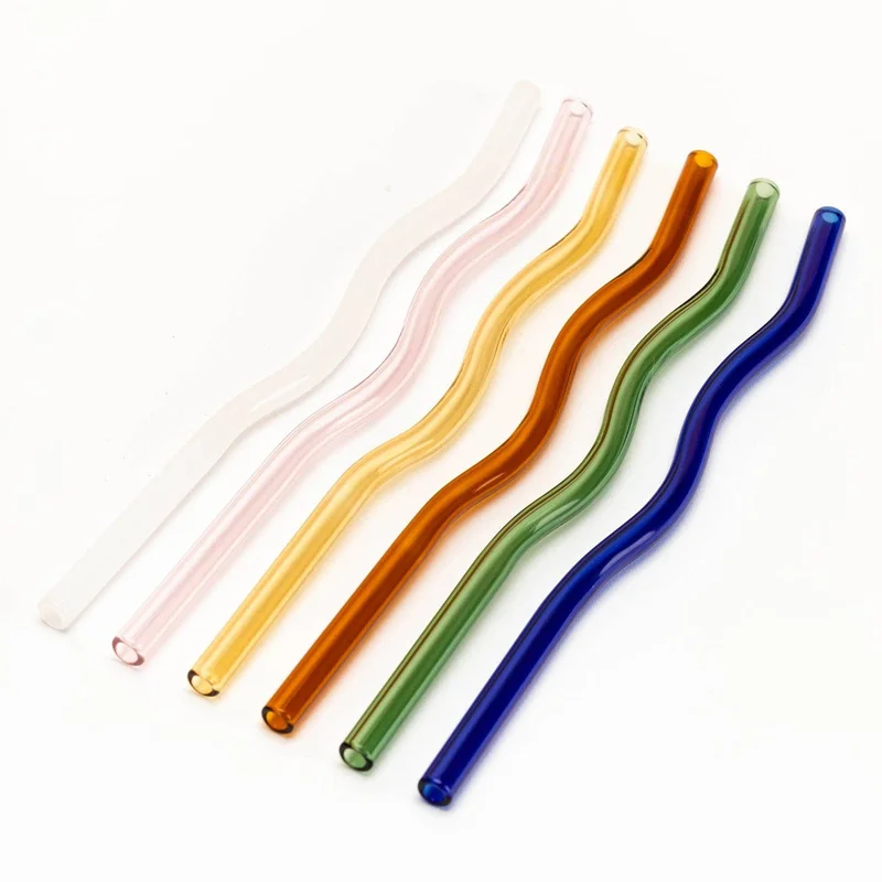 Reusable Glass Straw White