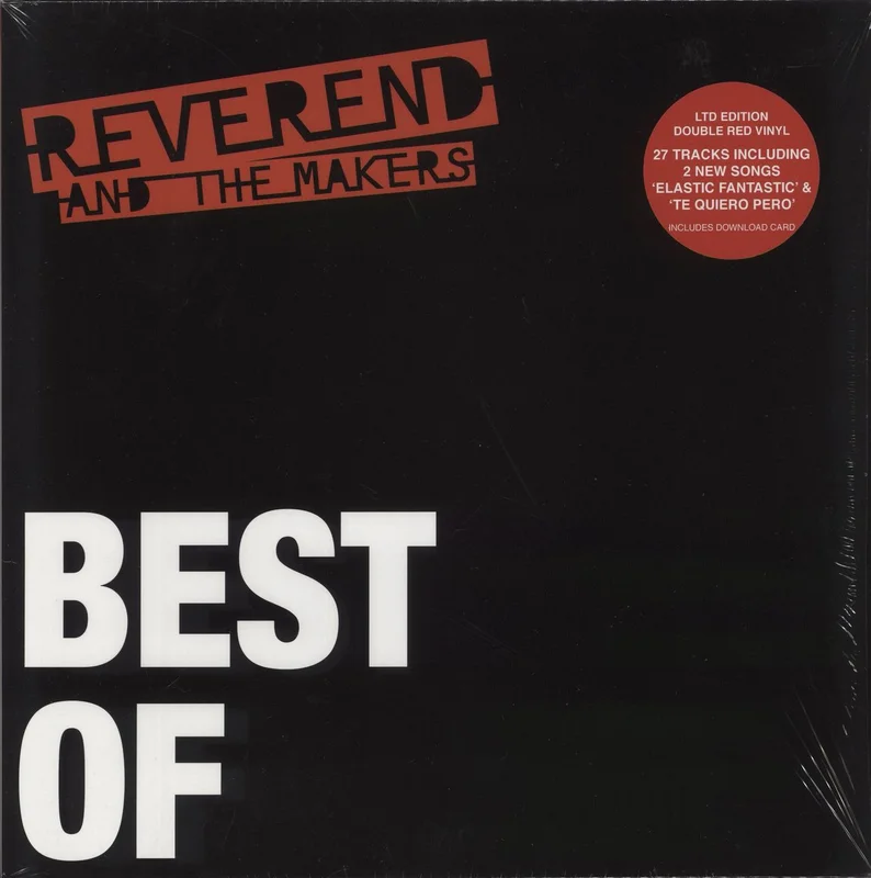 Reverend And The Makers Best Of - Red Vinyl + Autographed Print UK 2-LP vinyl set