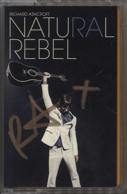 Richard Ashcroft Natural Rebel - Autographed UK Cassette album