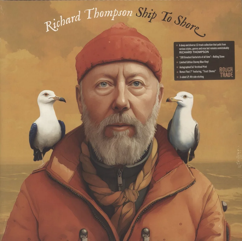Richard Thompson Ship To Shore - Etched D-Side - Sealed UK 2-LP vinyl set