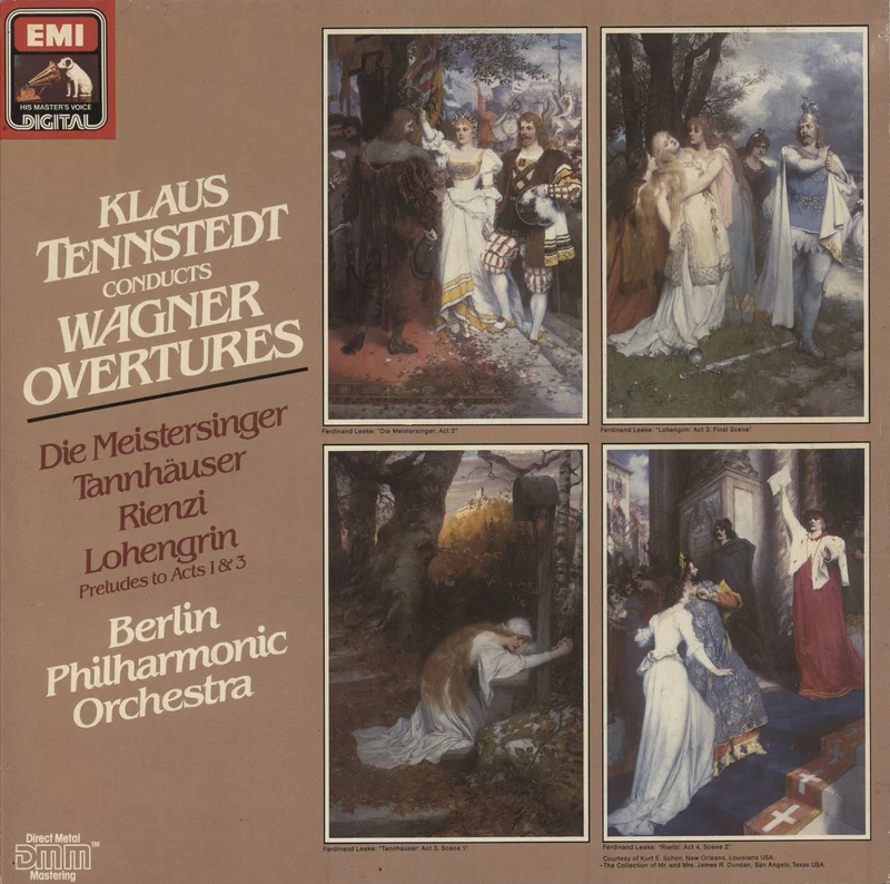 Richard Wagner Wagner: Overtures: Die Meistersinger, Tannhuser, Rienzi, Lohengrin Vorspiele Zum 1. & 5. Aufzug German Vinyl LP