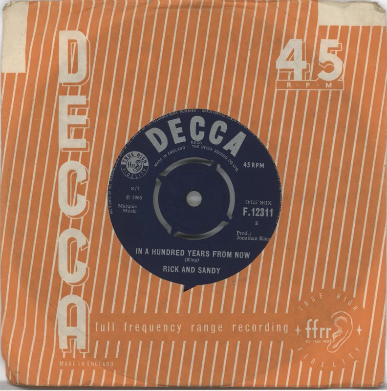 Rick & Sandy Creation UK 7" vinyl