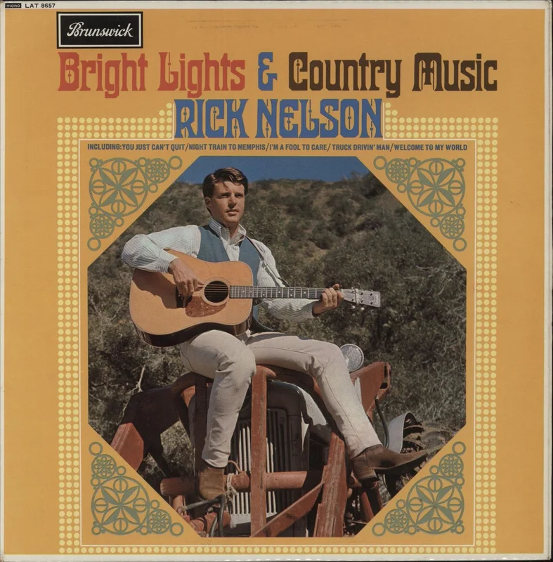 Ricky Nelson Bright Lights & Country Music UK Vinyl LP