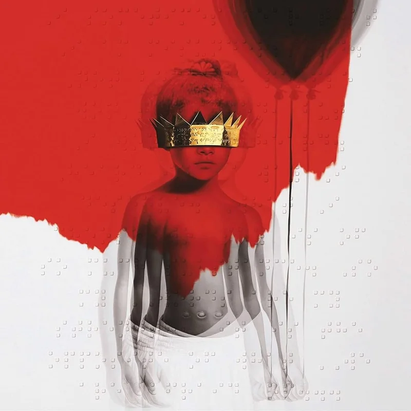 Rihanna Anti - Braille Embossed Sleeve + Art Prints - Black Vinyl - Sealed UK 2-LP vinyl set