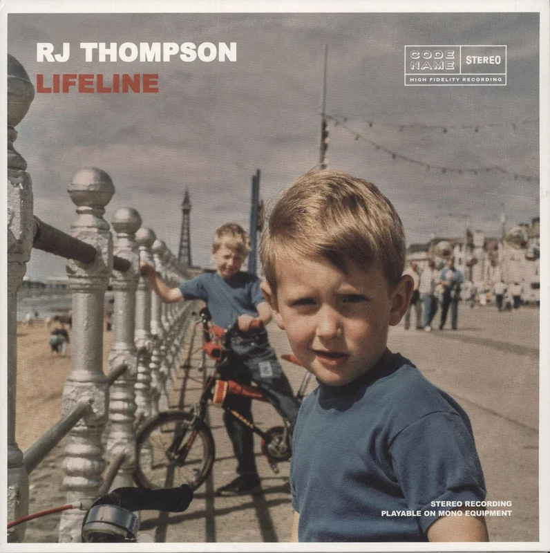 RJ Thompson Lifeline - Blue Marbled Vinyl UK Vinyl LP