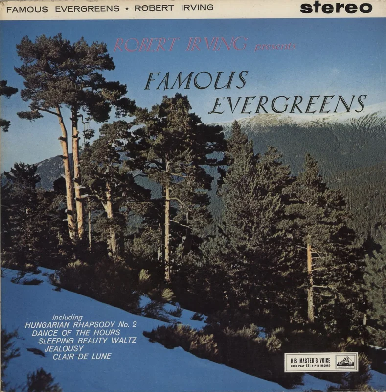 Robert Irving Robert Irving Presents Famous Evergreens UK Vinyl LP