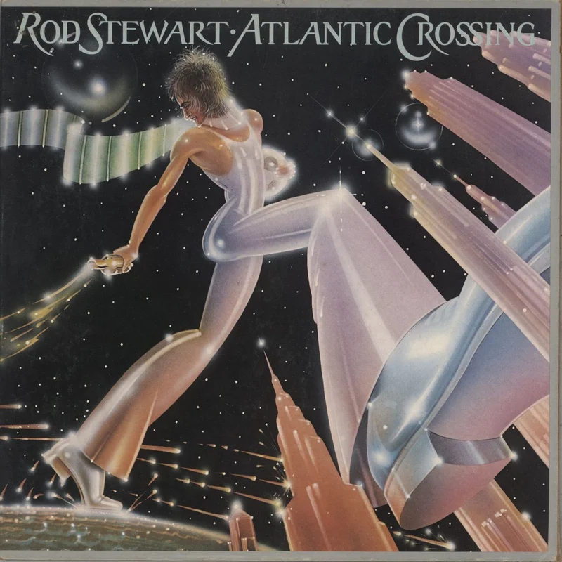 Rod Stewart Atlantic Crossing - Orange Vinyl Dutch Vinyl LP