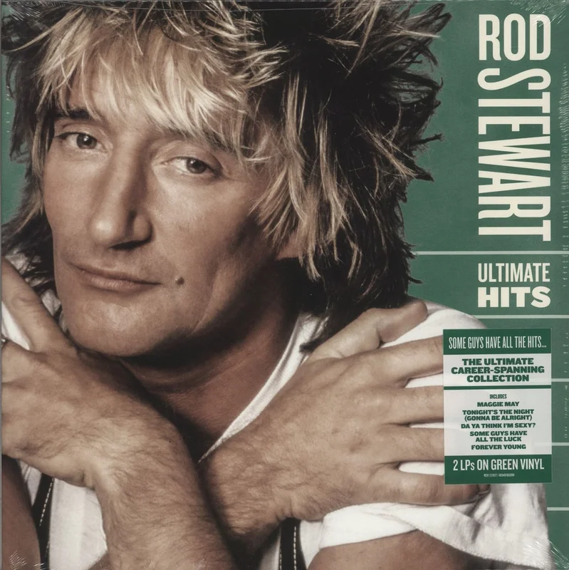 Rod Stewart Ultimate Hits - Green Vinyl - Sealed UK 2-LP vinyl set