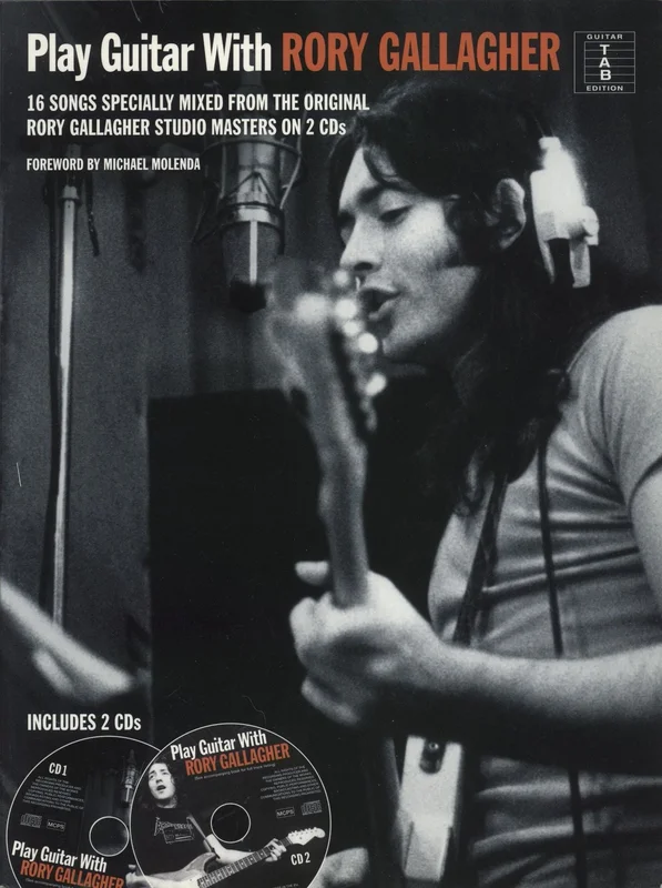 Rory Gallagher Play Guitar With Rory Gallagher + 2 CDs UK Book