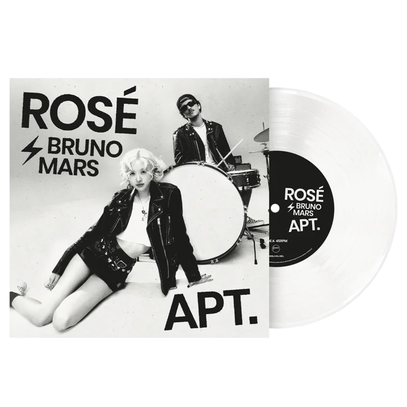 ROS, Bruno Mars - APT. - White Vinyl - 7"