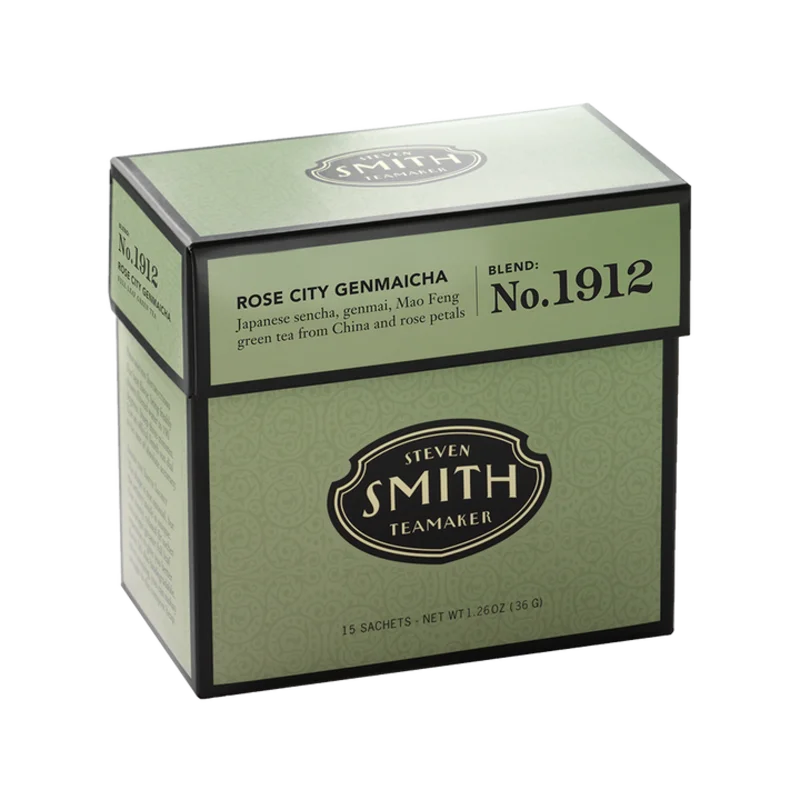 Rose City Genmaicha Tea Carton