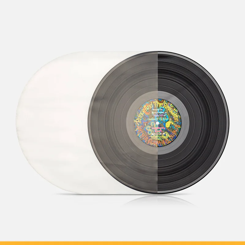Round Bottom 12" Record Inner Sleeves - Frosted 40 Micron HDPE