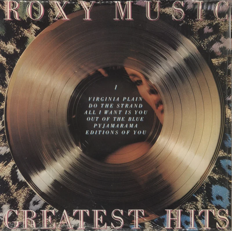 Roxy Music Greatest Hits - 2nd + Inner - Shrink UK Vinyl LP