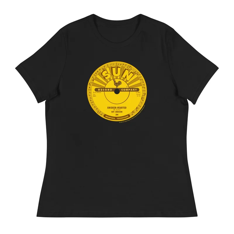 Roy Orbison Chicken-Hearted Sun Records Label Fitted T-Shirt