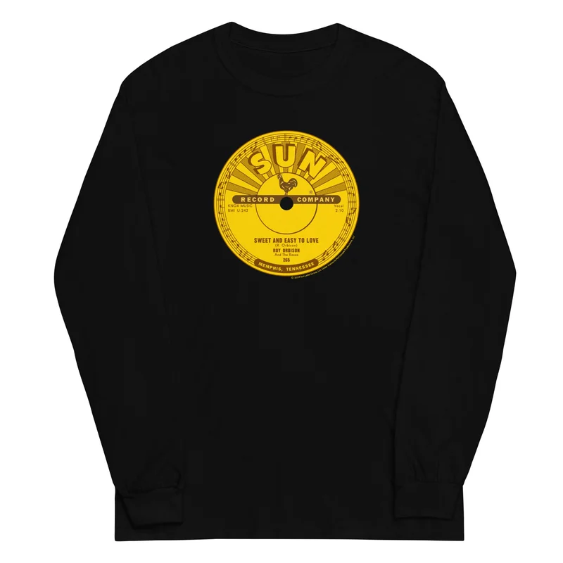 Roy Orbison Sweet & Easy To Love Sun Records Label Long Sleeve T-Shirt