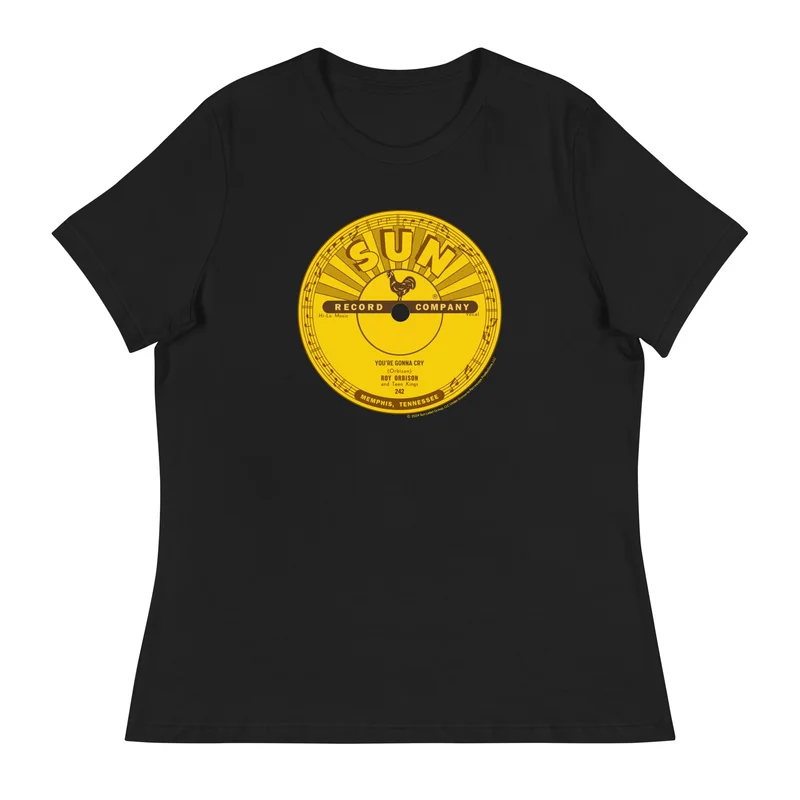 Roy Orbison You're Gonna Cry Sun Records Label Fitted T-Shirt