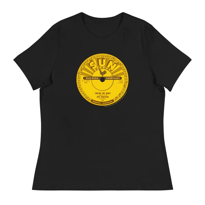 Roy Orbison You're My Baby Sun Records Label Fitted T-Shirt