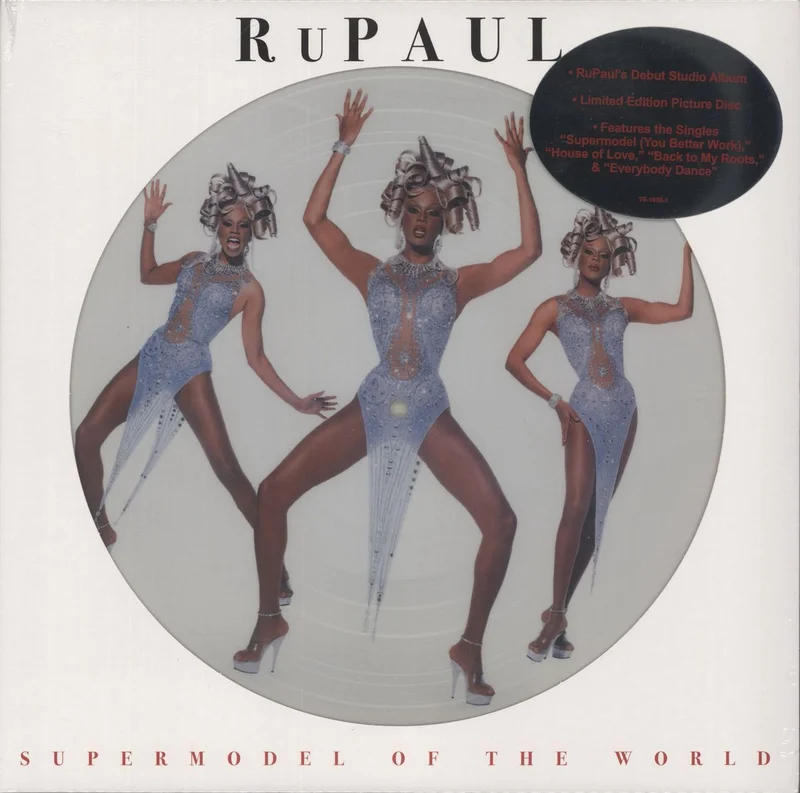 RuPaul Supermodel Of The World - Picture Disc - Sealed Czech Picture disc LP