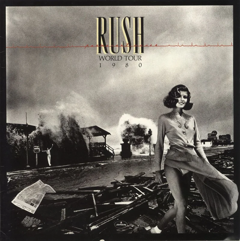 Rush Permanent Waves World Tour 1980 + Flyer UK Tour programme