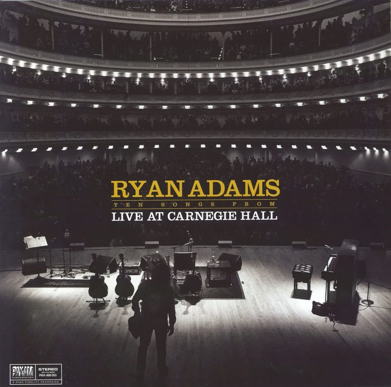 Ryan Adams Ten Songs From Live At Carnegie Hall - 140gm Vinyl UK Vinyl LP
