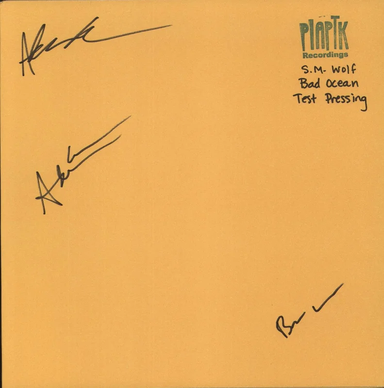 S.M. Wolf Bad Ocean - Test pressing + Autographed UK Vinyl LP