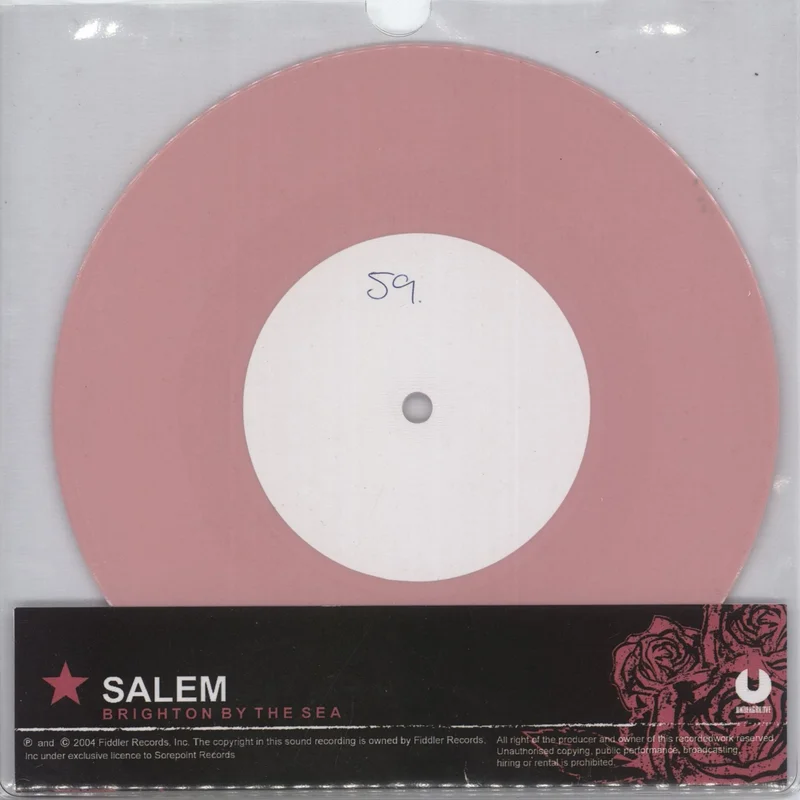 Salem [Metal] The Bloodening / Brighton By The Sea - Pink Vinyl UK 7" vinyl