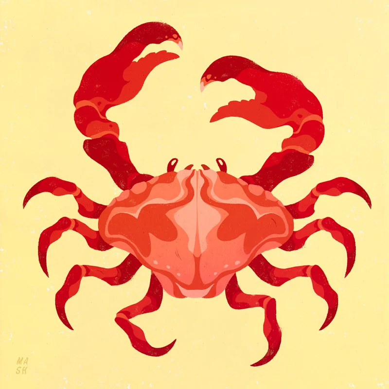 Samantha Mash: Crab Classic Print