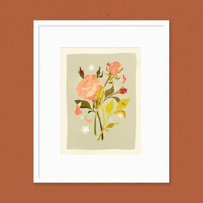 Samantha Mash: Hybrid Tea Rose Print