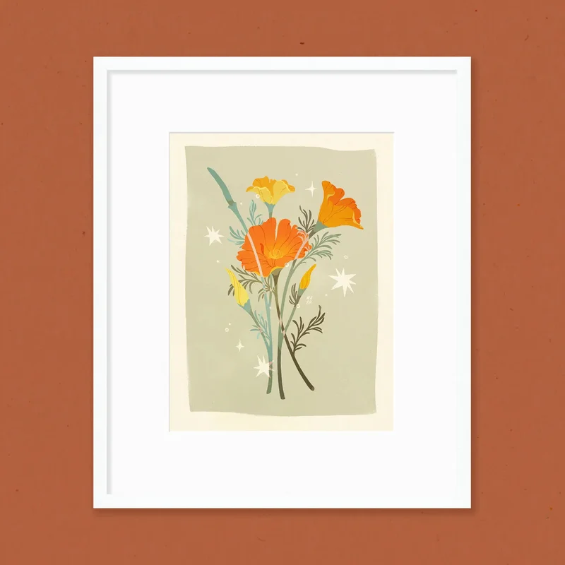 Samantha Mash: Poppies Print