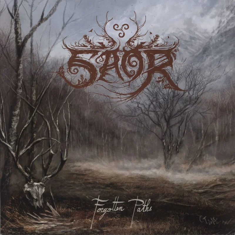 Saor Forgotten Paths - Cyan Marbled Vinyl German Vinyl LP