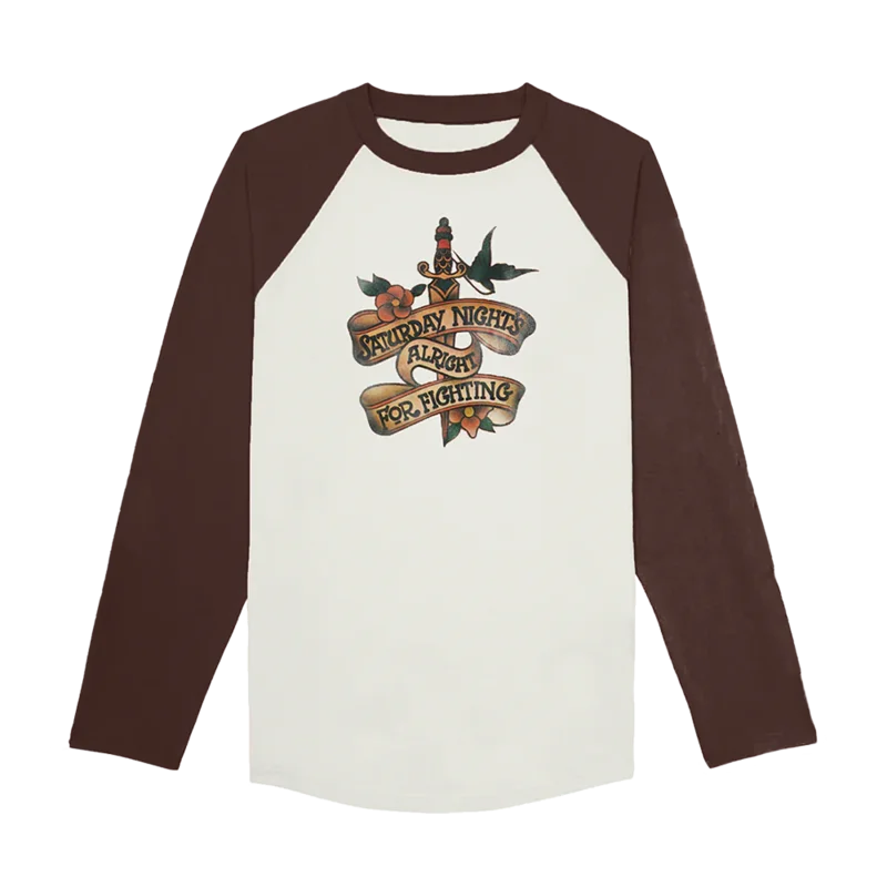 Saturday Nights Alright For Fighting Tattoo Raglan