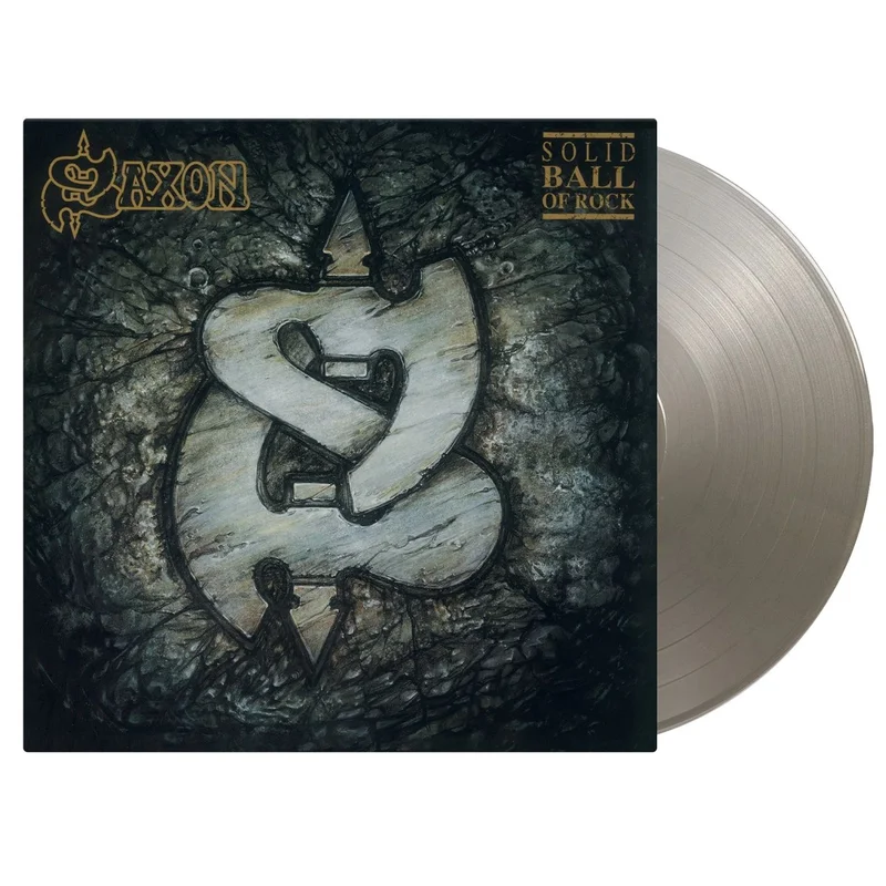 Saxon Solid Ball Of Rock - Silver Vinyl 180 Gram - Numbered Edition UK Vinyl LP