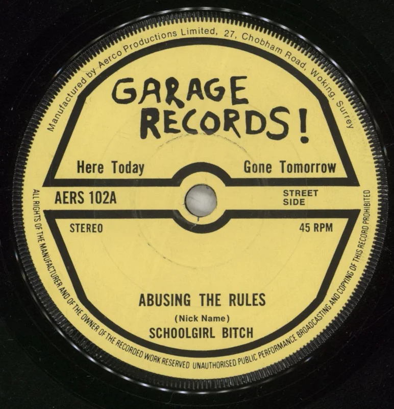 Schoolgirl Bitch Abusing The Rules UK 7" vinyl
