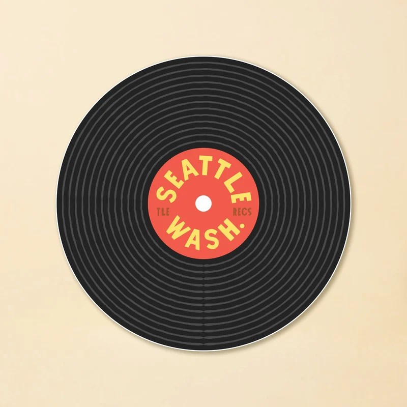 Seattle Record Sticker