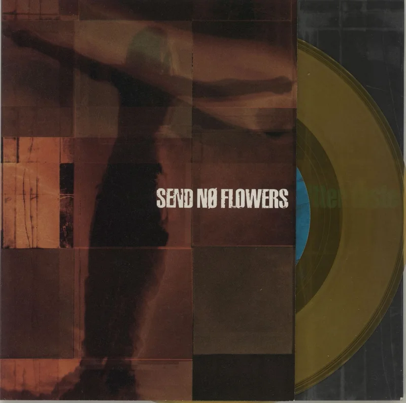 Send No Flowers Bitter Taste - Orange Vinyl UK 7" vinyl