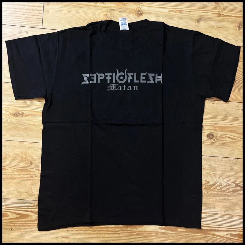 SEPTICFLESH: official TITAN/SATAN shirt *preowned/ex-display/collectible, excellent condition* size L