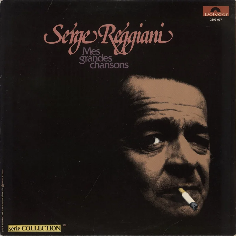 Serge Reggiani Mes Grandes Chansons Canadian Vinyl LP