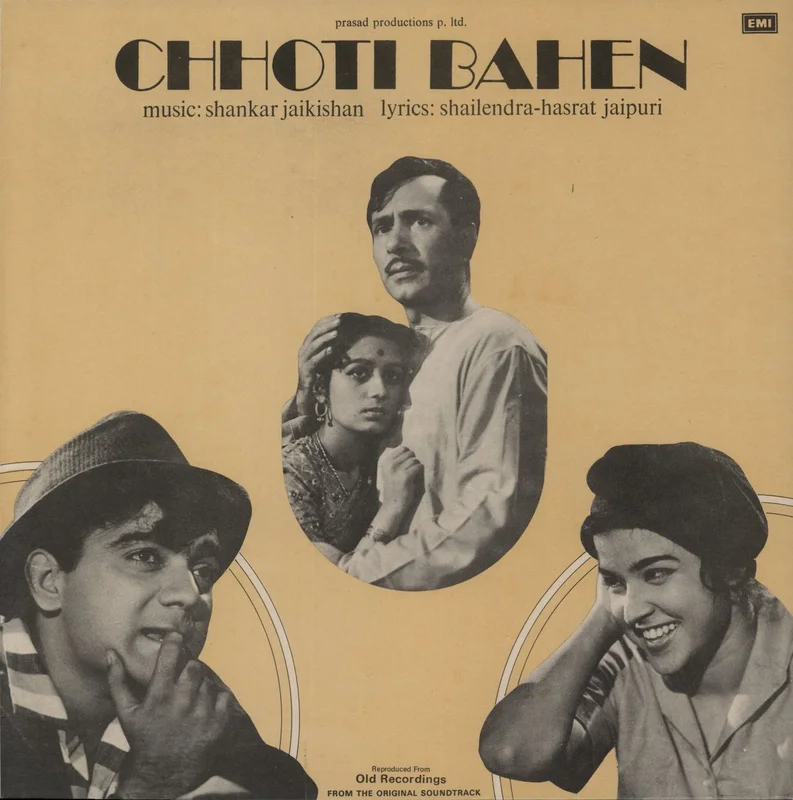 Shankar-Jaikishan Chhoti Bahen Indian Vinyl LP