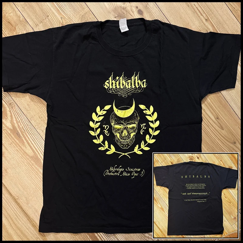 SHIBALBA: official NEKROLOGIE SINISTRAE shirt *preowned/ex-display/collectible, excellent condition* size L
