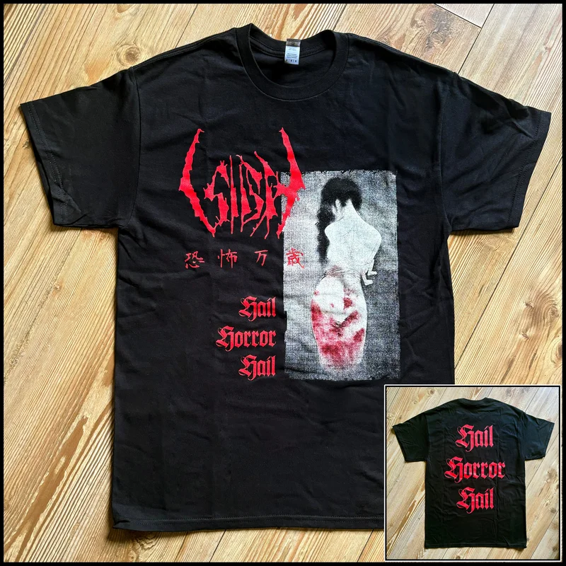 SIGH: official HAIL HORROR HAIL shirt  (by CND)  *with exclusive signed postcard*