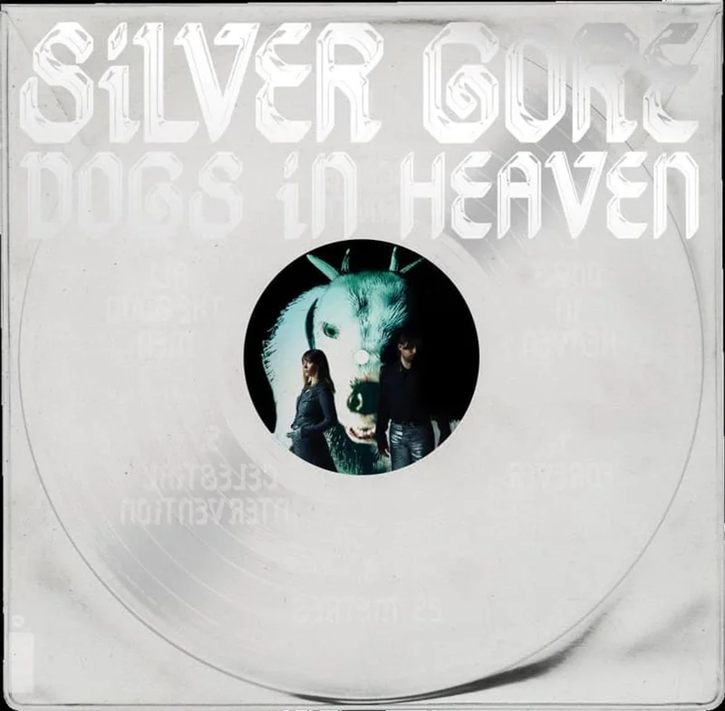 Silver Gore Dogs In Heaven - Clear Vinyl UK 12" vinyl