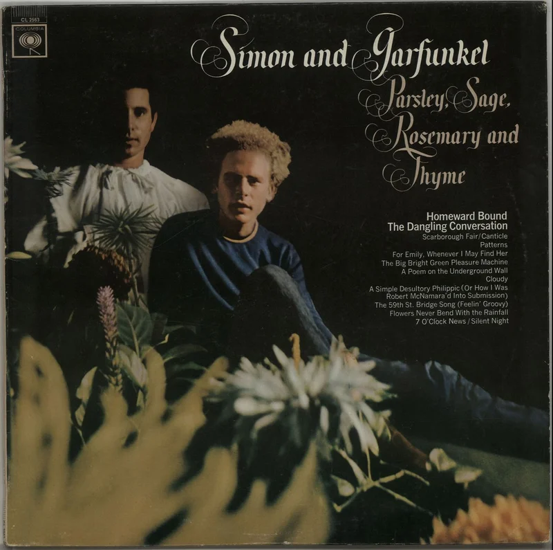 Simon & Garfunkel Parsley, Sage, Rosemary And Thyme - White 360 US Vinyl LP